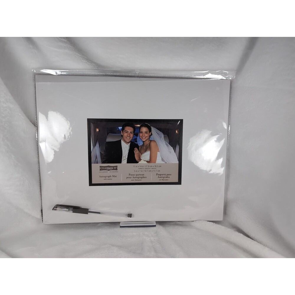 Celebrate It Signature Autograph Mat With Pen For Any Special Occasion